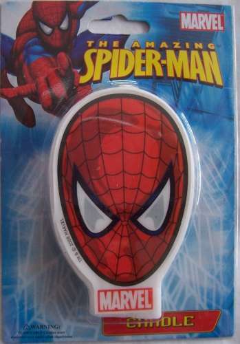 Spiderman Birthday Candle - Click Image to Close